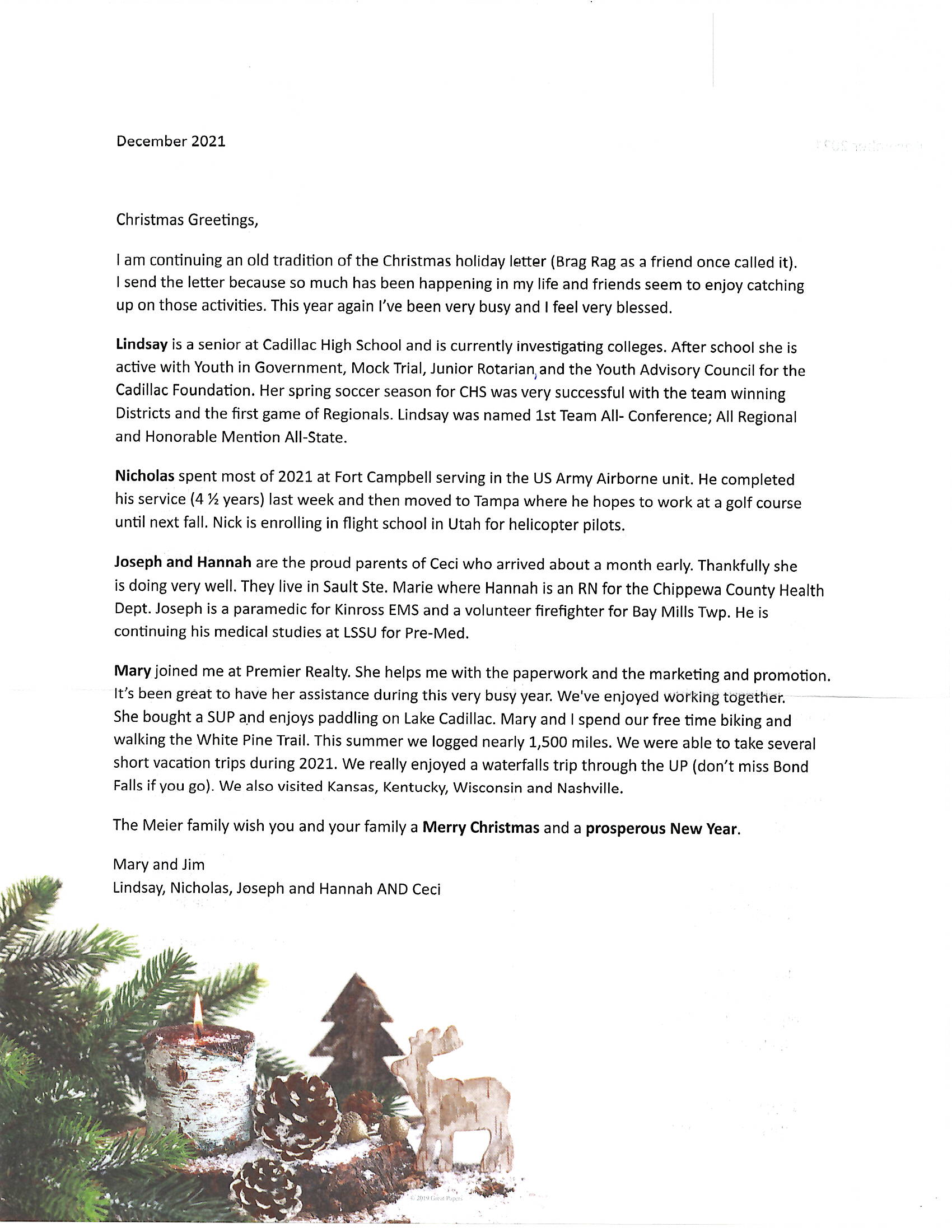 Christmas Letter 2021